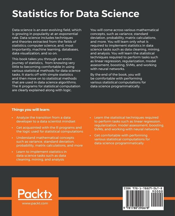 Produktbild: Statistics for Data Science