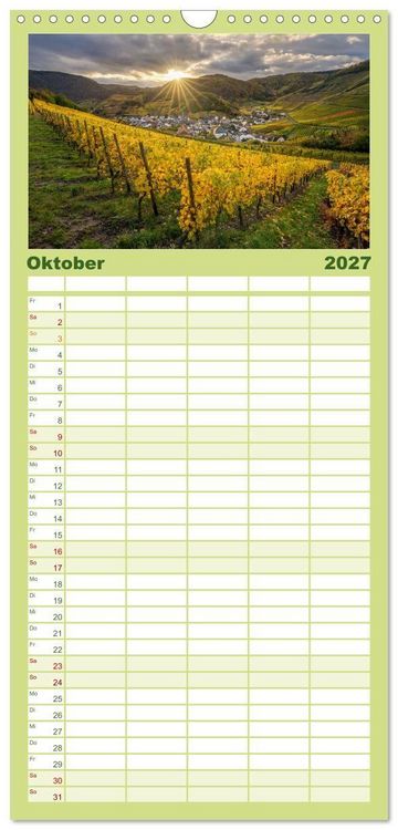 Produktbild: Familienplaner 2027 - Heimat Entdecken - Eifel mit 5 Spalten (Wandkalender, 21 x 45 cm) CALVENDO