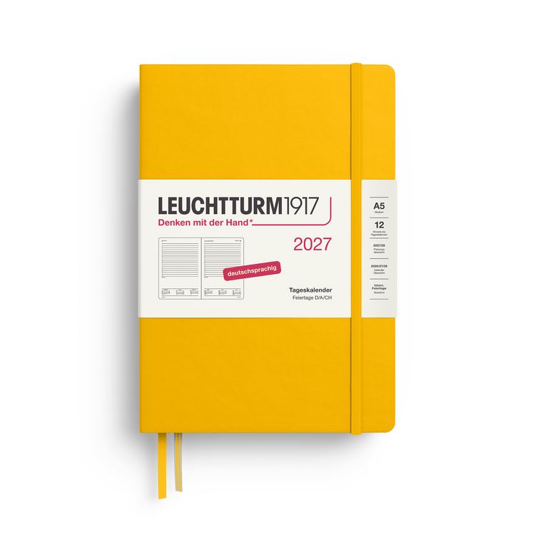 Produktbild: Tageskalender Medium (A5) 2027, Sunflower, Deutsch