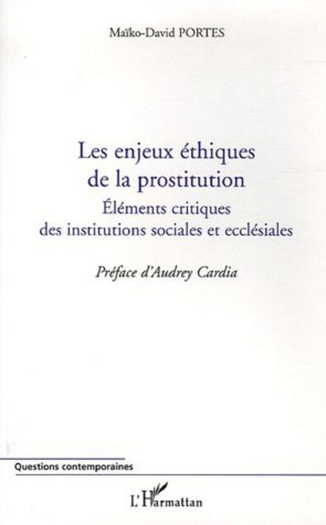 Produktbild: Les enjeux &eacute;thiques de la prostitution