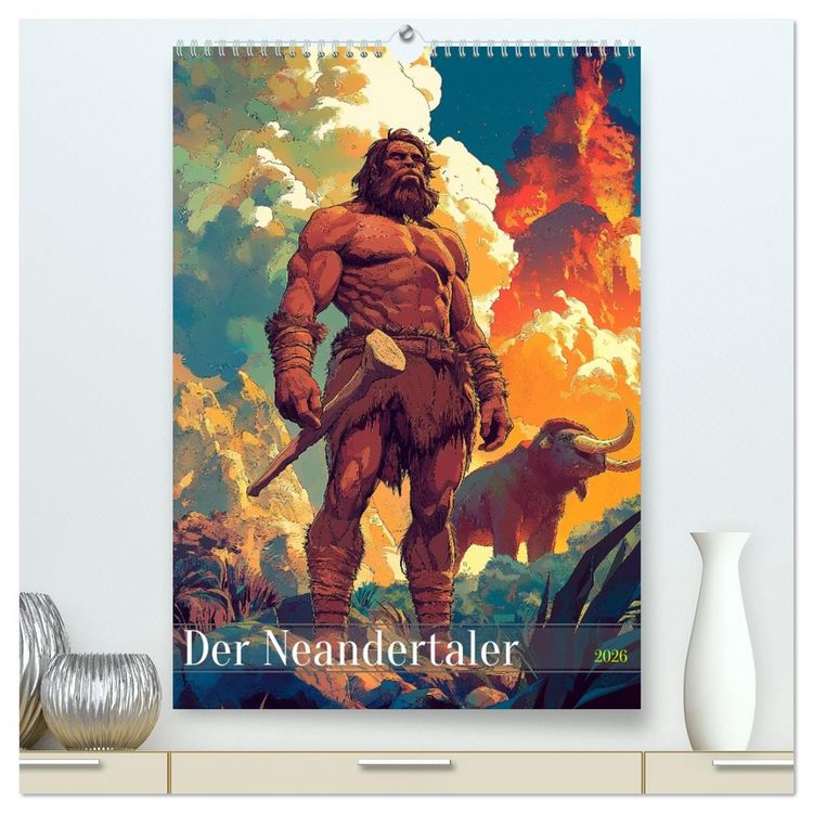 Produktbild: Der Neandertaler - Das vergessene Volk (hochwertiger Premium Wandkalender 2026 DIN A2 hoch), Kunstdruck in Hochglanz