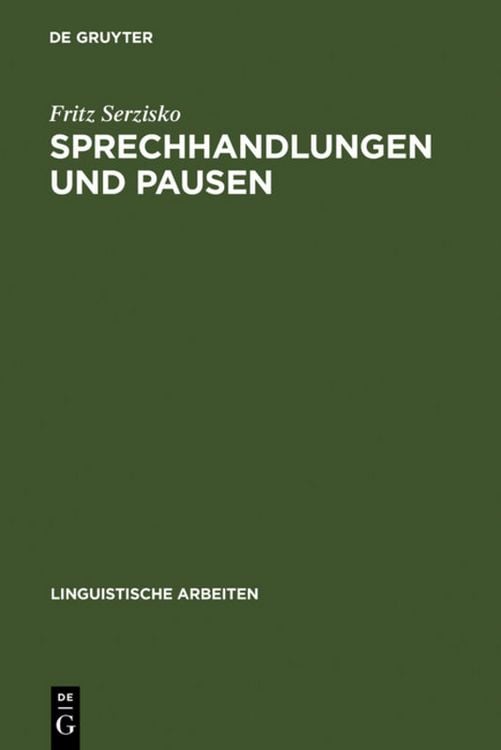 Produktbild: Sprechhandlungen und Pausen