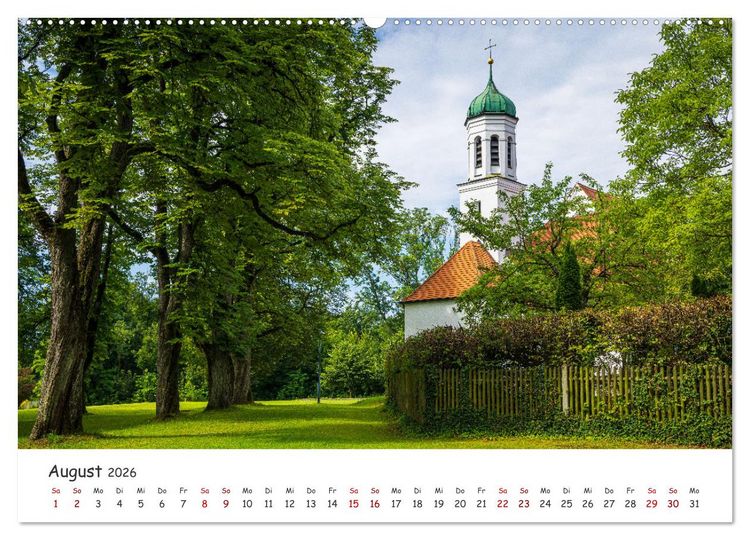 Produktbild: Neus&auml;&szlig; - Perle im Schmuttertal (hochwertiger Premium Wandkalender 2026 DIN A2 quer), Kunstdruck in Hochglanz