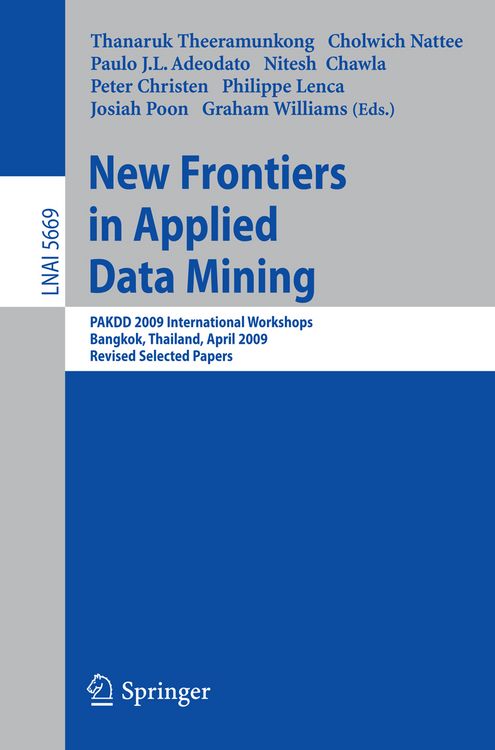 Produktbild: New Frontiers in Applied Data Mining