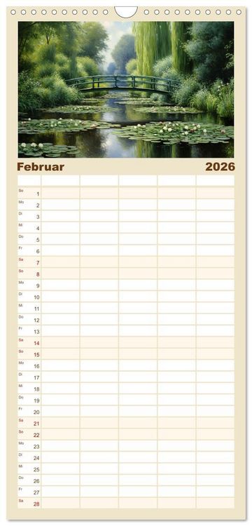 Produktbild: Familienplaner 2026 - Malertausch mit 5 Spalten (Wandkalender, 21 x 45 cm) CALVENDO