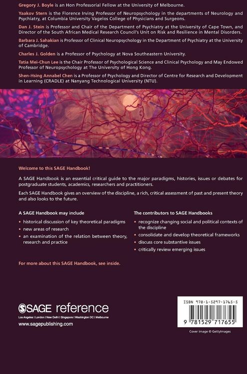 Produktbild: The SAGE Handbook of Clinical Neuropsychology