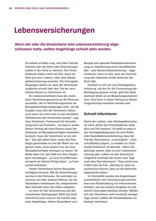 Produktbild: Schnelle Hilfe im Trauerfall