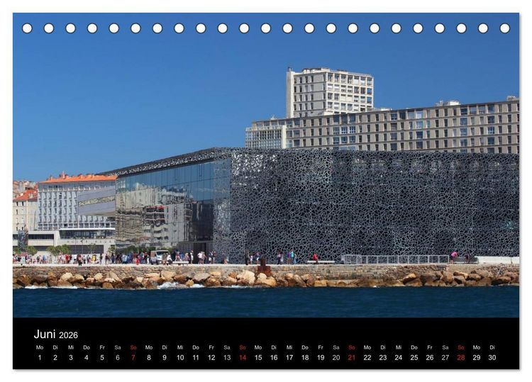 Produktbild: MARSEILLE - Die Hafenmetropole an der C&ocirc;te d'Azur (Tischkalender 2026 DIN A5 quer), CALVENDO Monatskalender