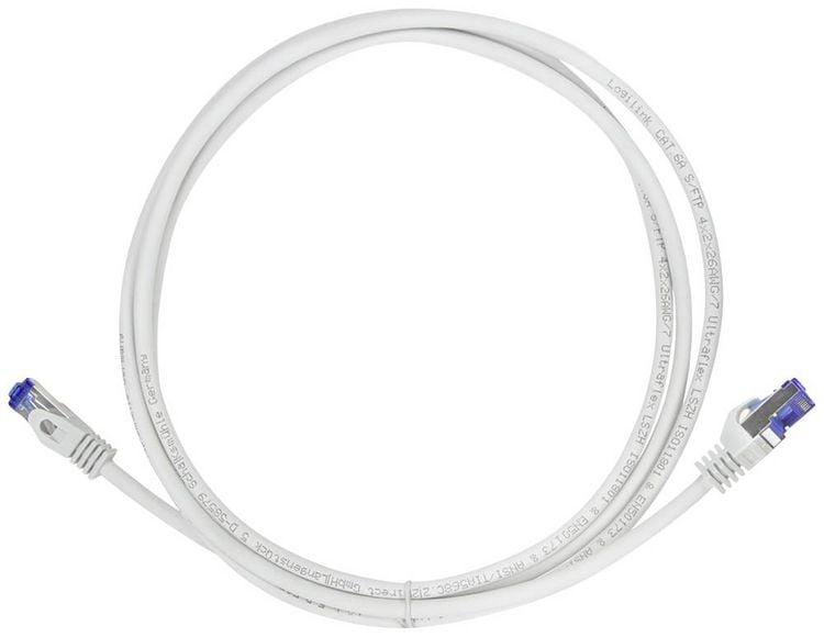 Produktbild: LogiLink C6A082S RJ45 CAT 6a S/FTP 7.50 m Grau 1 St.