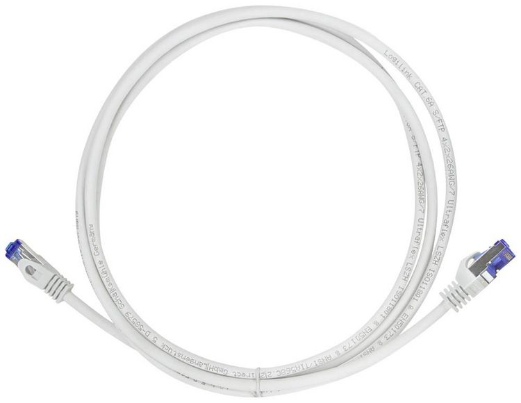 Produktbild: LogiLink C6A102S RJ45 CAT 6a S/FTP 15.00m Grau 1St.
