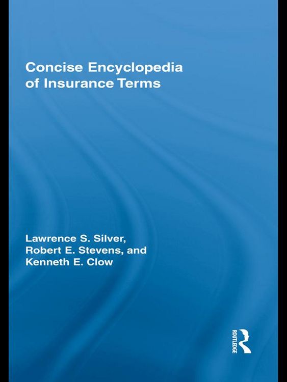 Produktbild: Concise Encyclopedia of Insurance Terms