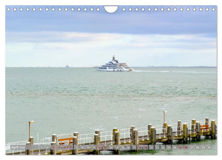 Produktbild: Ein Blick auf Vlissingen in Zeeland (Wandkalender 2026 DIN A4 quer), CALVENDO Monatskalender