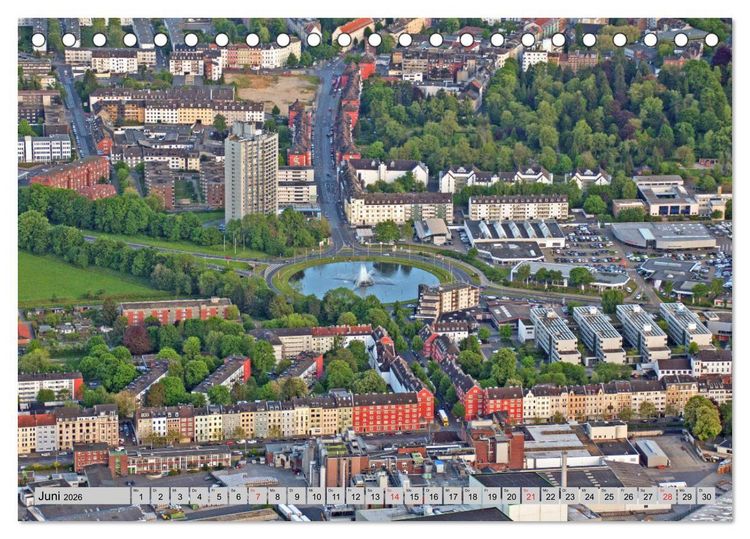 Produktbild: Aachen aus der Luft - Eine Fahrt mit dem Hei&szlig;luftballon (Tischkalender 2026 DIN A5 quer), CALVENDO Monatskalender