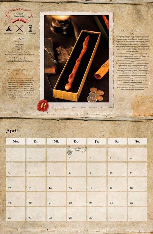 Produktbild: Der inoffizielle K&uuml;chenkalender f&uuml;r Harry Potter Fans 2027