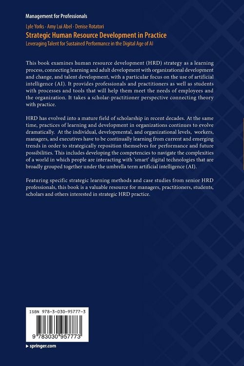 Produktbild: Strategic Human Resource Development in Practice
