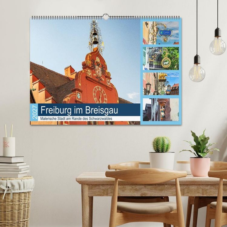 Produktbild: Freiburg im Breisgau. Malerische Stadt am Rande des Schwarzwaldes (Wandkalender 2027 DIN A2 quer), CALVENDO Monatskalender