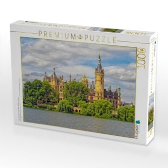 Produktbild: CALVENDO Puzzle Mecklenburg-Vorpommern Schwerin Schloss | 1000 Teile Lege-Gr&ouml;&szlig;e 64x48cm Foto-Puzzle f&uuml;r gl&uuml;ckliche Stunden