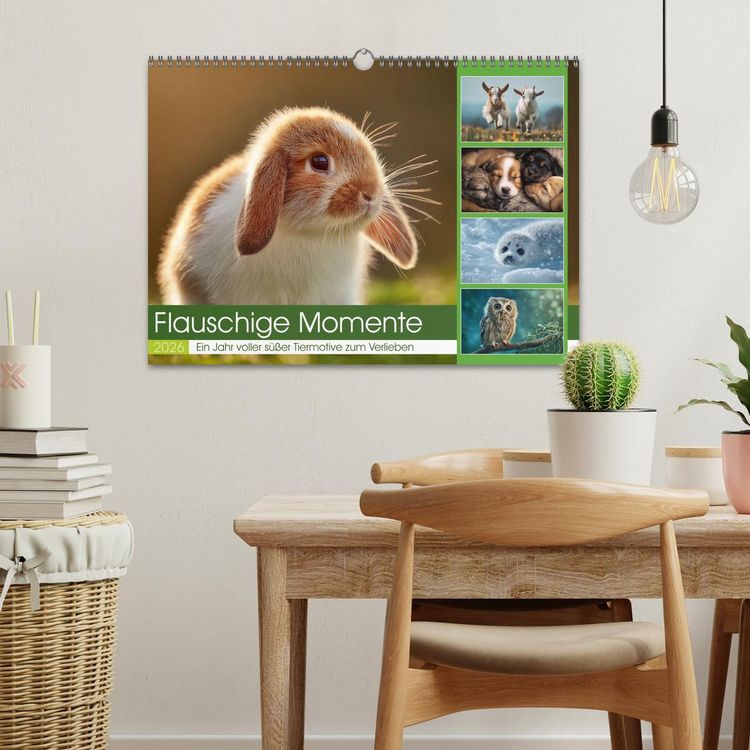 Produktbild: Flauschige Momente (Wandkalender 2026 DIN A3 quer), CALVENDO Monatskalender