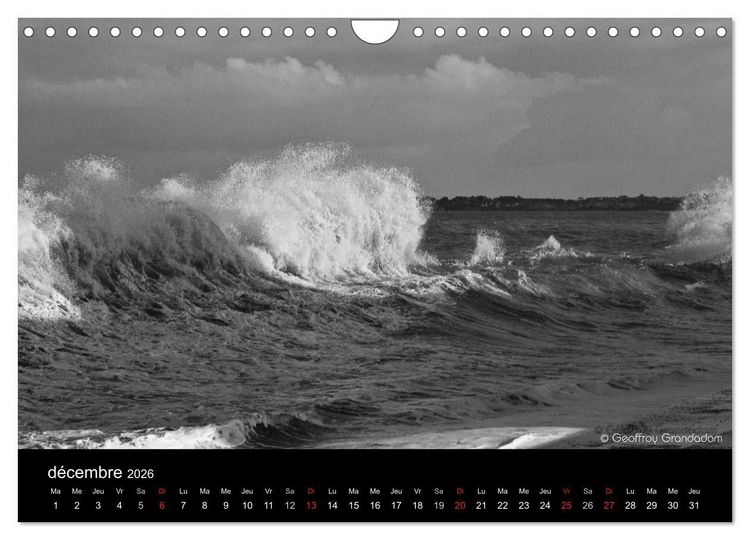 Produktbild: GRANDES MAR&Eacute;ES &Agrave; SAINT-MALO (Calendrier mural 2026 DIN A4 vertical), CALVENDO calendrier mensuel