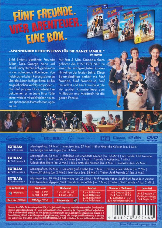 Produktbild: F&uuml;nf Freunde 1 - 4 Limited Edition [4 DVDs]