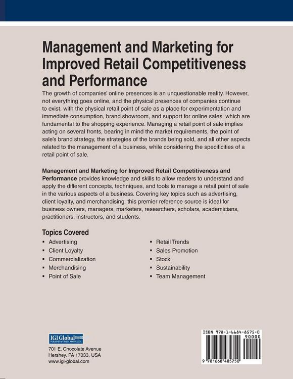 Produktbild: Management and Marketing for Improved Retail Competitiveness and Performance