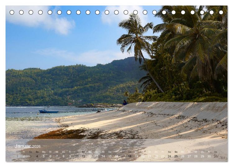 Produktbild: Seychellen - Paradis im indischen Ozean (Tischkalender 2026 DIN A5 quer), CALVENDO Monatskalender