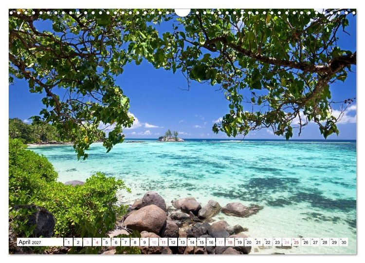 Produktbild: Seychellen Strandfeeling (Wandkalender 2027 DIN A3 quer), CALVENDO Monatskalender