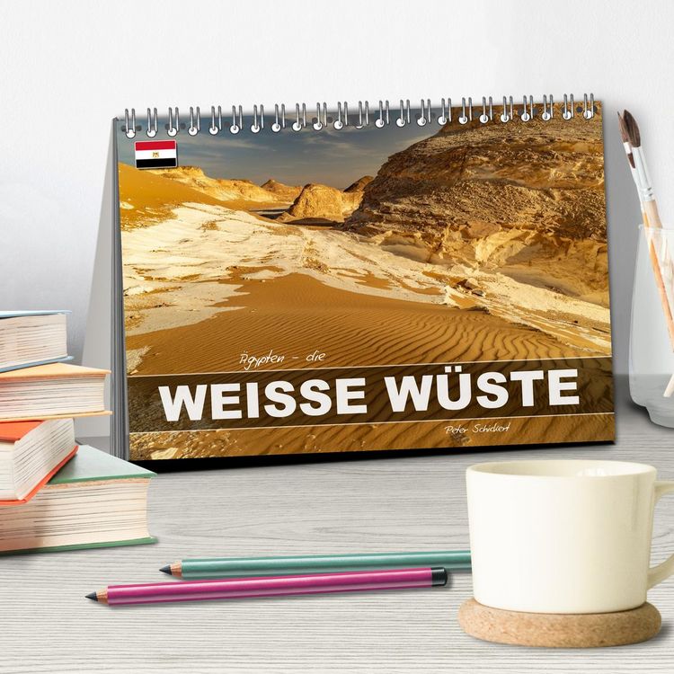 Produktbild: &Auml;gypten - die Weisse W&uuml;ste (Tischkalender 2027 DIN A5 quer), CALVENDO Monatskalender