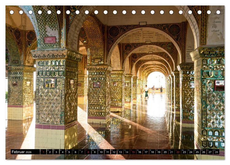Produktbild: Myanmar - Burma (Tischkalender 2026 DIN A5 quer), CALVENDO Monatskalender