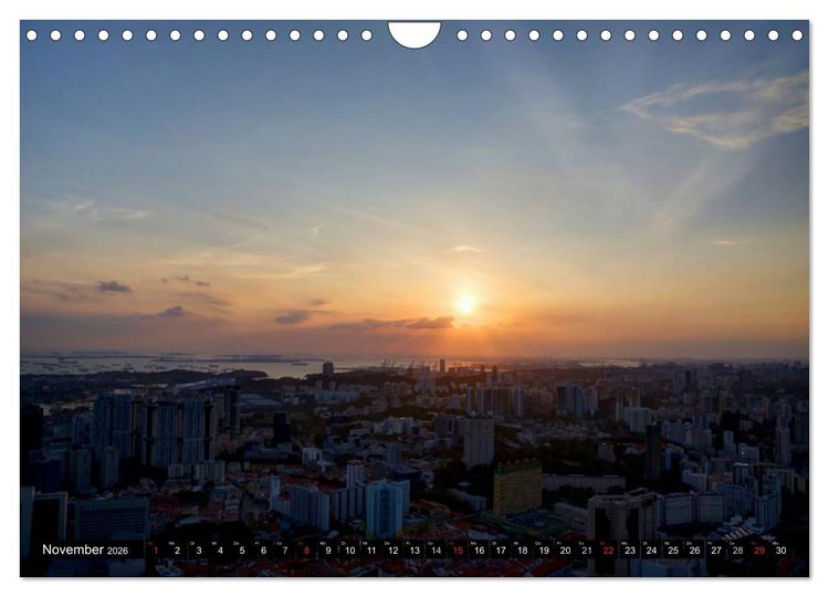 Produktbild: Singapur - Einzigartige Skylines (Wandkalender 2026 DIN A4 quer), CALVENDO Monatskalender