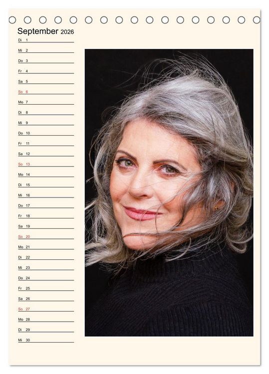 Produktbild: Silberhaar (Tischkalender 2026 DIN A5 hoch), CALVENDO Monatskalender