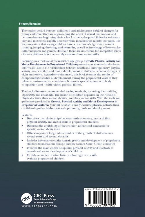 Produktbild: Growth, Physical Activity, and Motor Development in Prepubertal Children