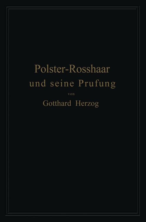 Produktbild: Polster-Rosshaar und seine Pr&uuml;fung