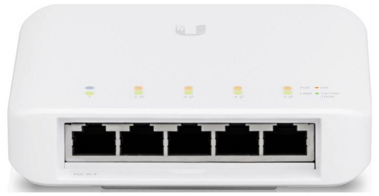 Produktbild: Ubiquiti Networks UniFi USW-Flex Netzwerk Switch RJ45 4+1 Port PoE-Funktion