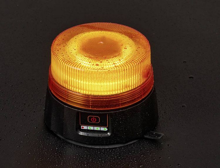 Produktbild: VOLTCRAFT Rundumleuchte VC-17200360 5 V/DC &uuml;ber DC-Eingang Magnetfu&szlig;, Saugnapf, USB-Stecker Orange