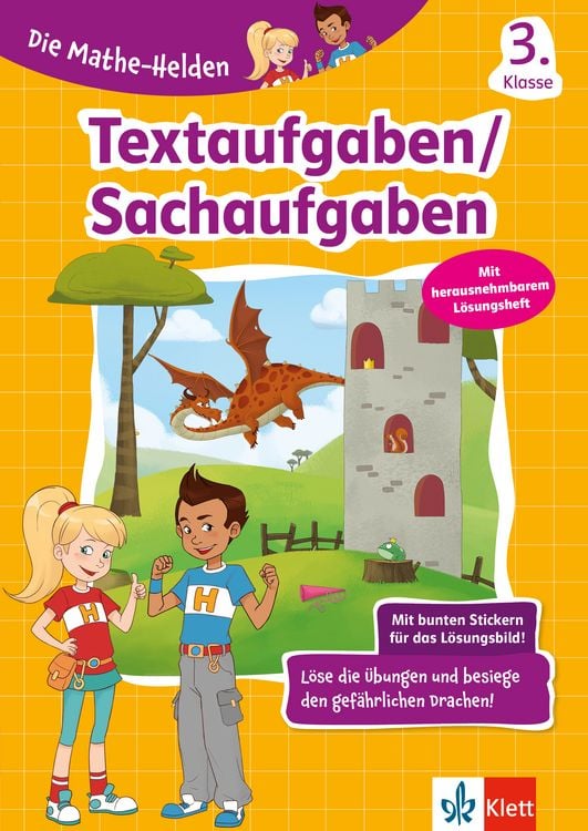 Produktbild: Die Mathe-Helden Textaufgaben/Sachaufgaben 3. Klasse
