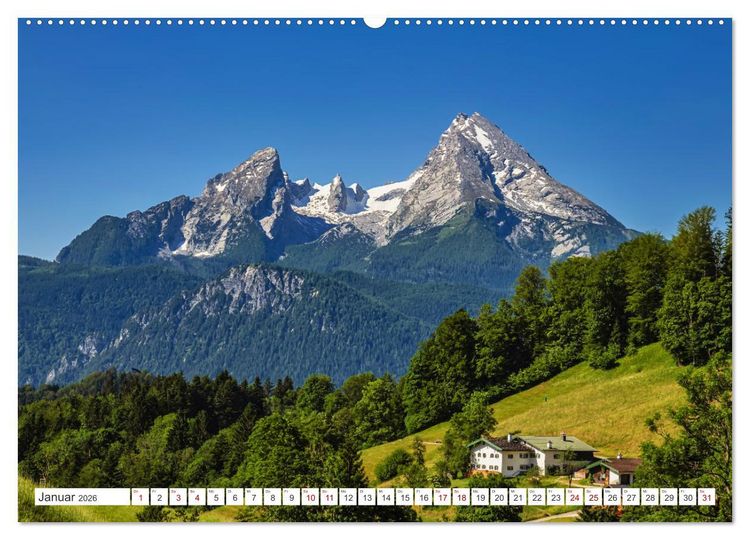Produktbild: Bayern - Seen, Berge, Landschaft (Wandkalender 2026 DIN A2 quer), CALVENDO Monatskalender