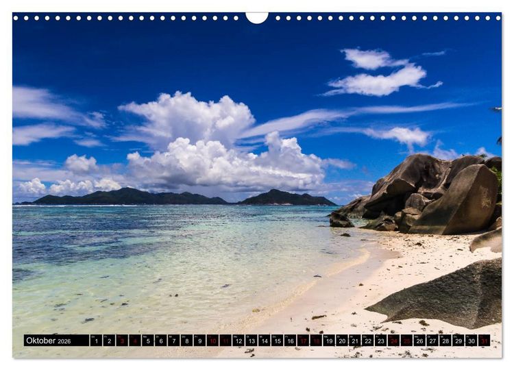 Produktbild: Trauminseln Seychellen (Wandkalender 2026 DIN A3 quer), CALVENDO Monatskalender