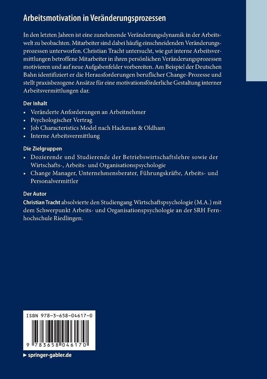 Produktbild: Arbeitsmotivation in Ver&auml;nderungsprozessen