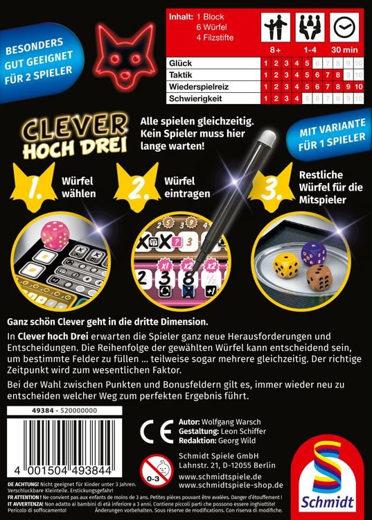 Produktbild: Clever hoch Drei
