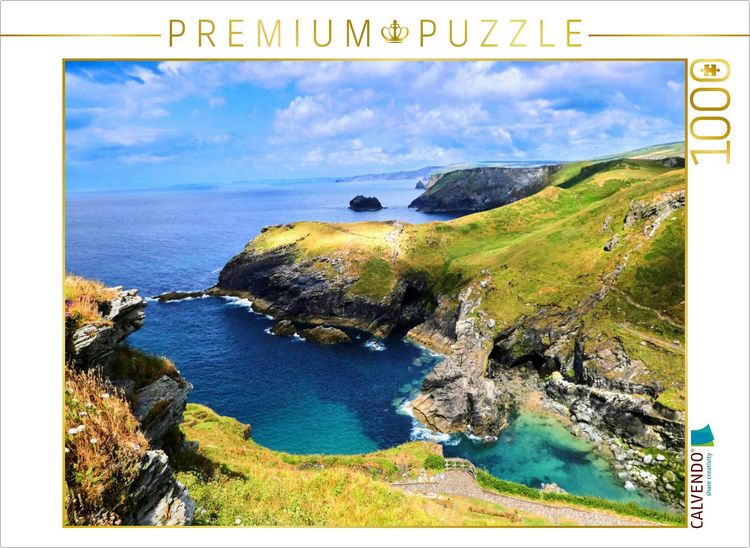 Produktbild: CALVENDO Puzzle Tintagel - Cornwall | 1000 Teile Lege-Gr&ouml;&szlig;e 64x48cm Foto-Puzzle f&uuml;r gl&uuml;ckliche Stunden