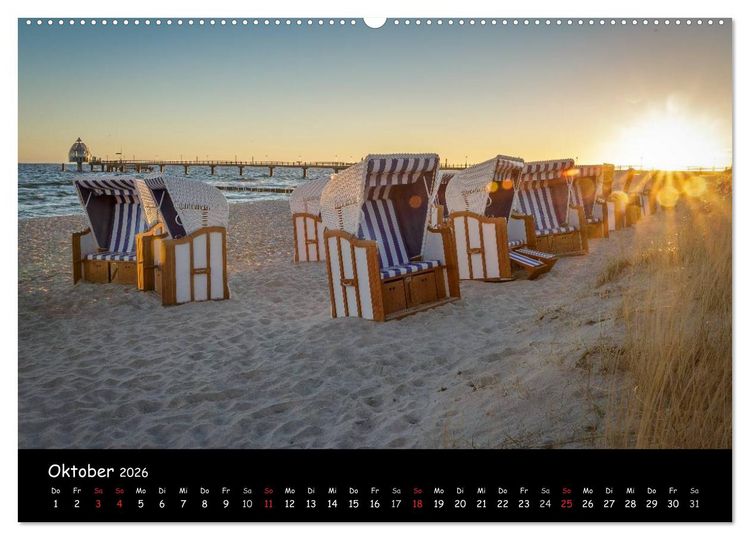 Produktbild: Ostseeregion Dar&szlig;-Zingst (Wandkalender 2026 DIN A2 quer), CALVENDO Monatskalender