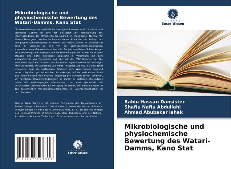Produktbild: Mikrobiologische und physiochemische Bewertung des Watari-Damms, Kano Stat