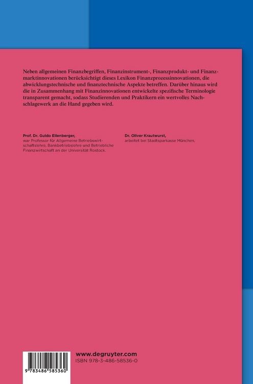 Produktbild: Lexikon der Finanzbegriffe