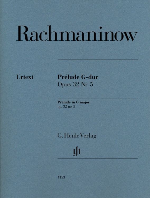 Produktbild: Sergej Rachmaninow - Pr&eacute;lude G-dur op. 32 Nr. 5