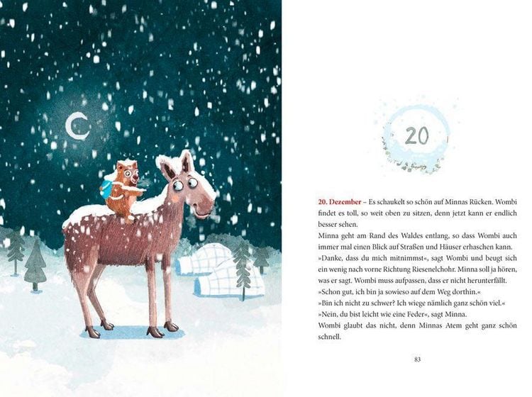 Produktbild: Ein Wombat im Schnee. Adventsgeschichte zum Vorlesen in 24 Kapiteln