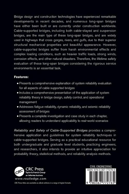 Produktbild: Reliability and Safety of Cable-Supported Bridges