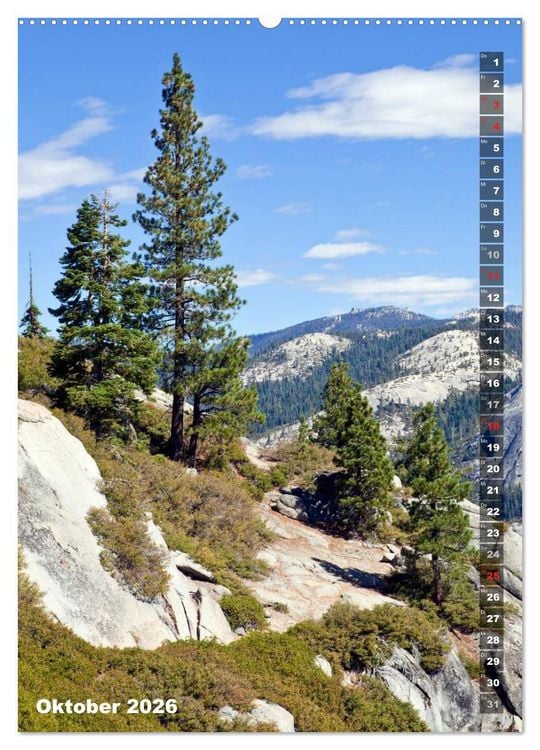 Produktbild: YOSEMITE VALLEY Natur Pur (hochwertiger Premium Wandkalender 2026 DIN A2 hoch), Kunstdruck in Hochglanz