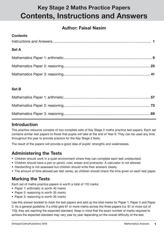 Produktbild: KS2 Maths, English and Science SATs Practice Papers
