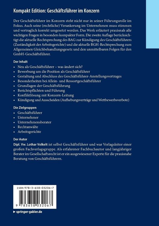Produktbild: Kompakt Edition: Gesch&auml;ftsf&uuml;hrer im Konzern